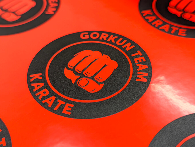 флуоресцентные наклейки + уф печать стикеров