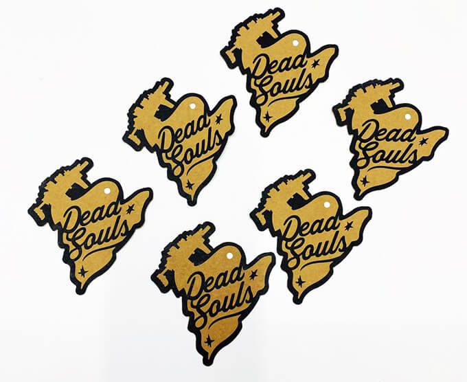 Фигурные Крафтовые бирки