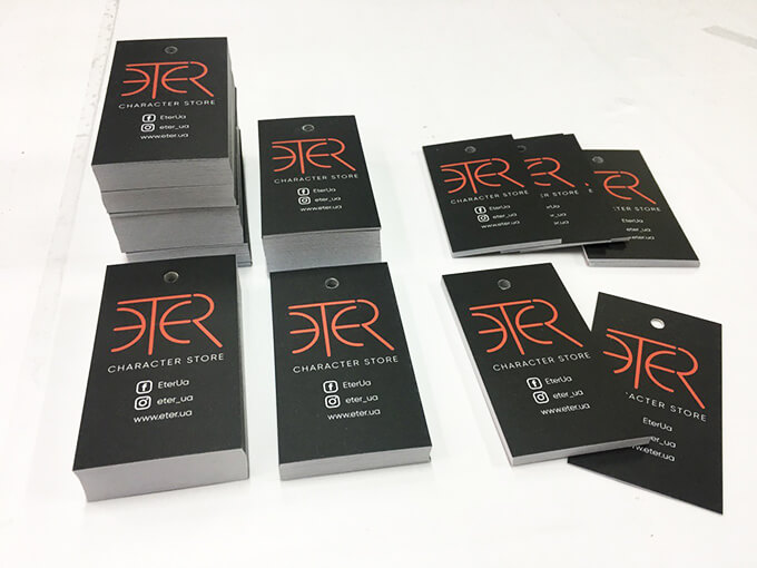 Печать бирок на заказ