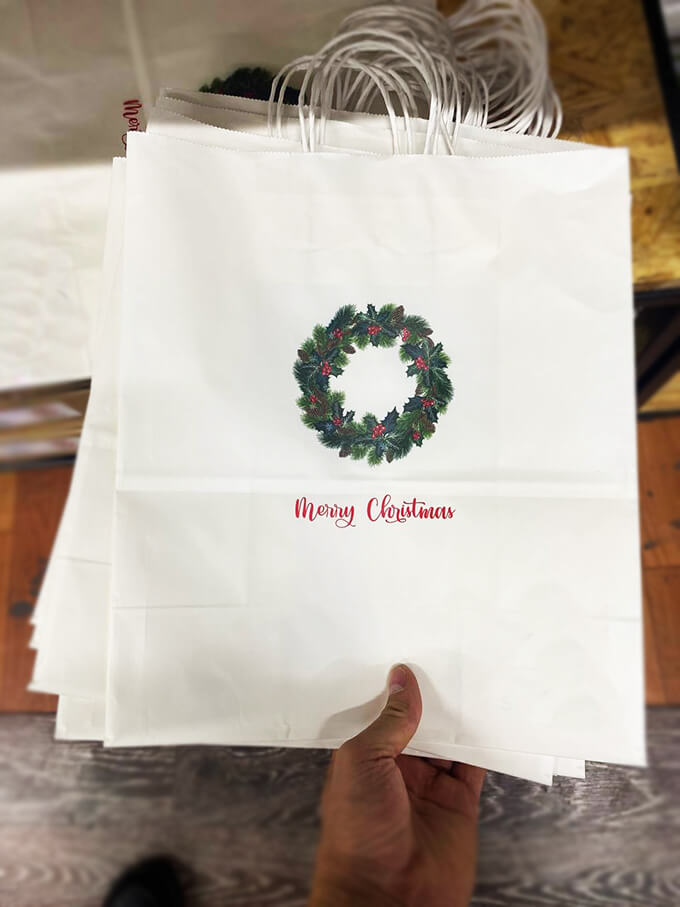 Белый крафт пакет 300х350х150 мм 