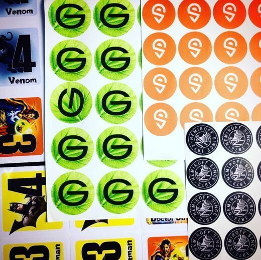 Круглі етикетки друк