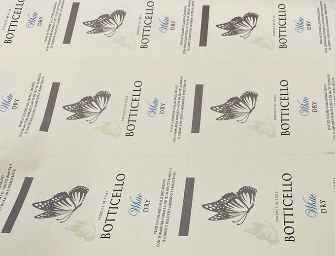 Винная этикетка печать