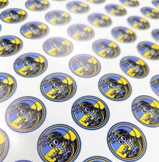 круглі наліпки на замовлення - Київ