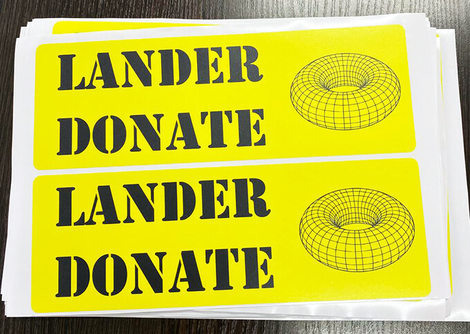 Наліпки на замовлення паперові з ламінацією