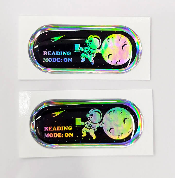 изготовление наклеек 3д