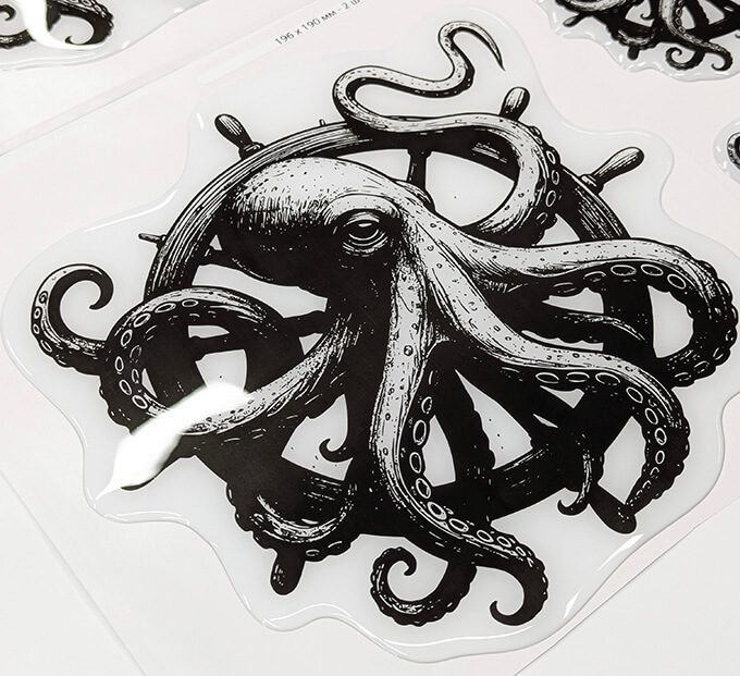 Шильда обьемная 3д наклейка под заказ