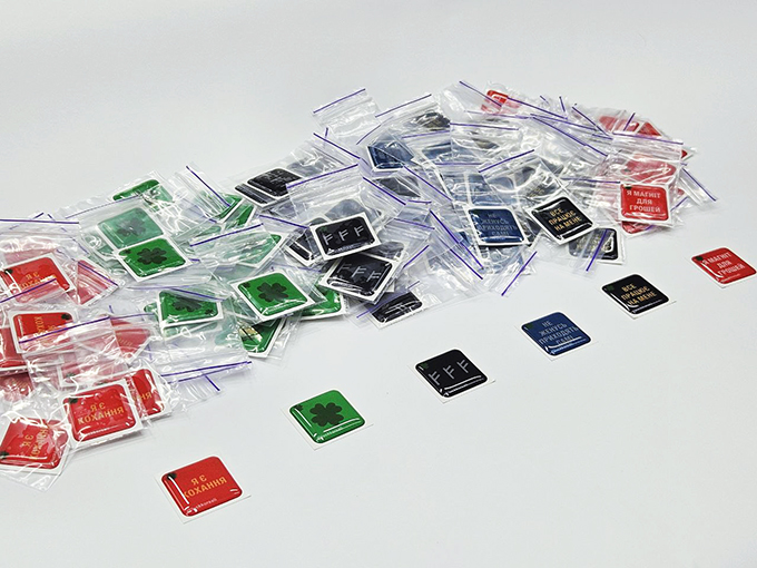 Виготовлення стікерів на замовлення 3д