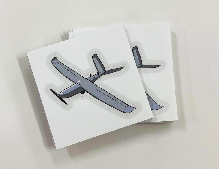 стікер 70х70мм плівковий