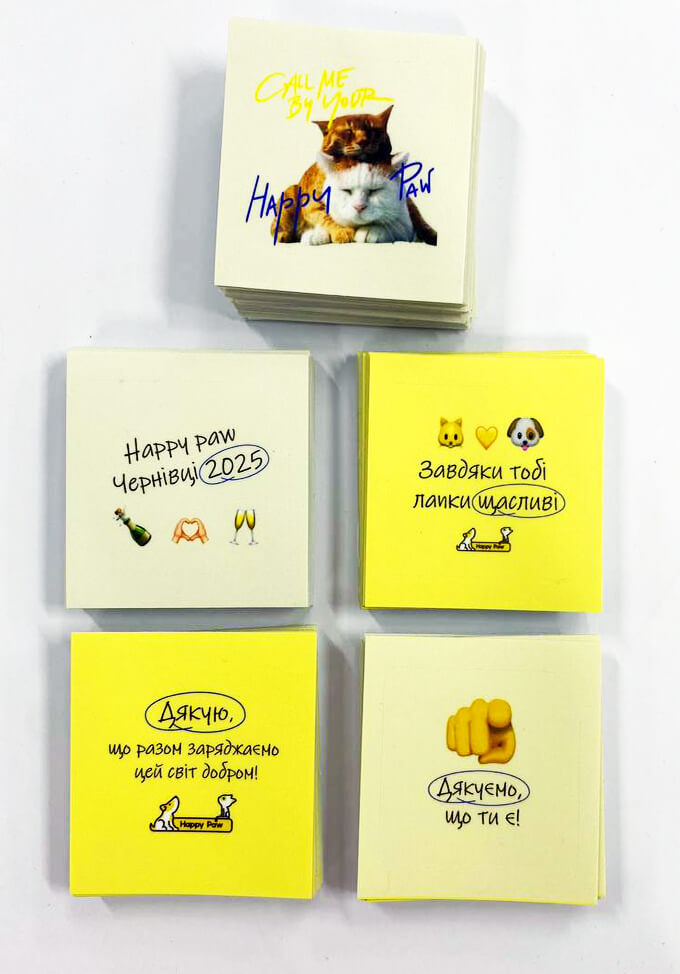 друк стікерів квадратної форми