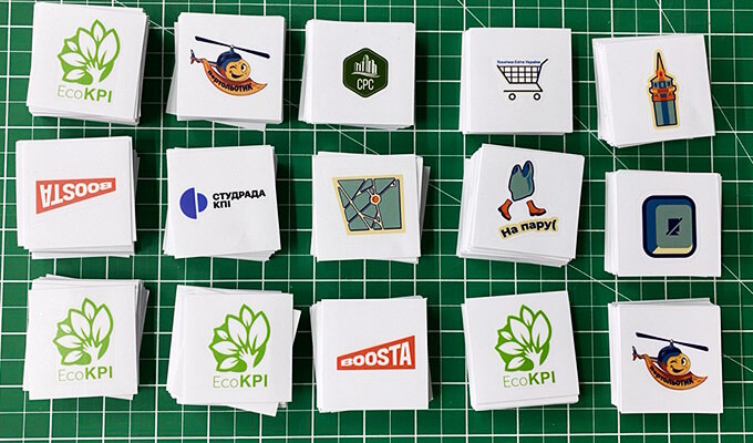 друк стікерів