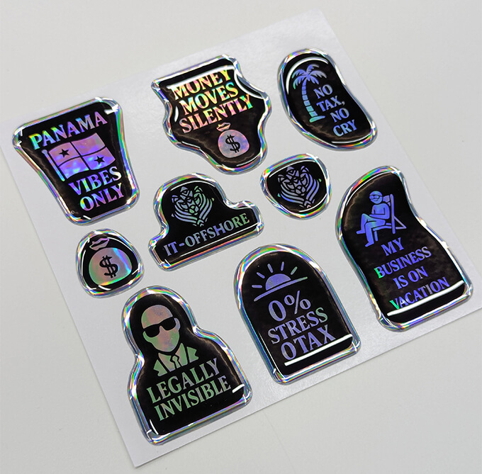 3д стікерпак голографічний