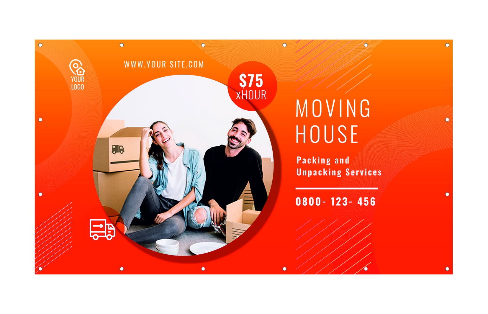 Банер, самоклеюча плівка, сітілайт