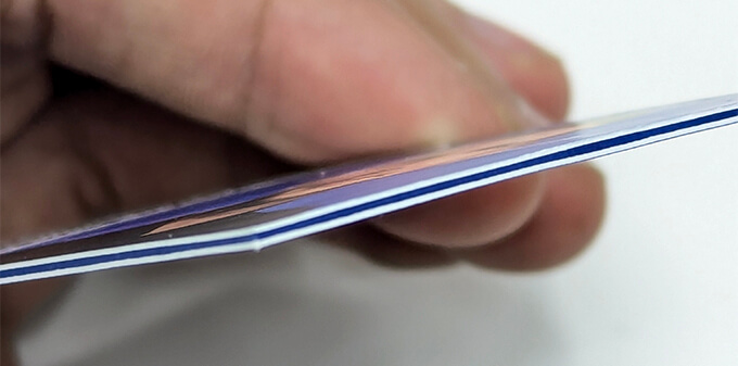 3 шарова візитка з кашируванням