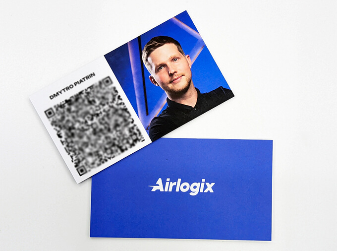 Візитка тришарова з кашируванням